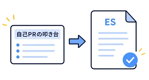 ES作成支援のサンプル画面